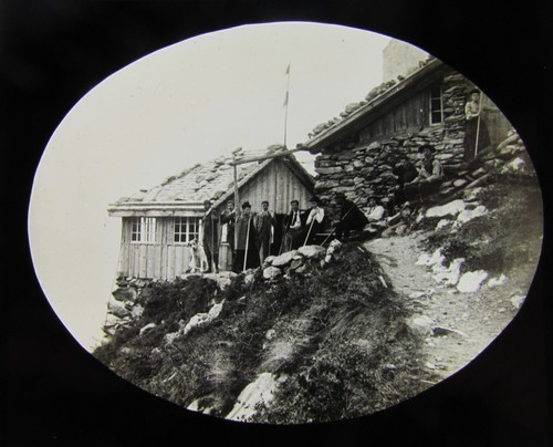 Glass magic lantern slide - glass,