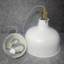 IKEA Ranarp Ceiling Pendant Lamp With 23cm Off White Enamelled Finish