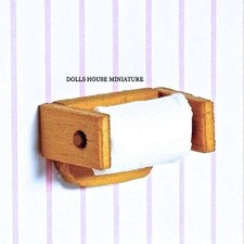 Wooden Toilet Roll Holder with