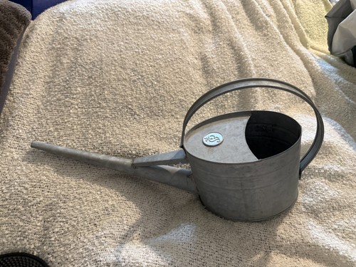 Watering can silver - silver, metal
