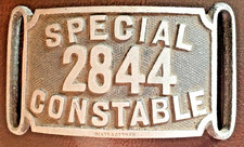 Obsolete British Special Constable Duty Armband Badge no 2844.