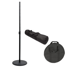 Thor Round Base PA Speaker Stand Black inc Carry Bags *BSTOCK*