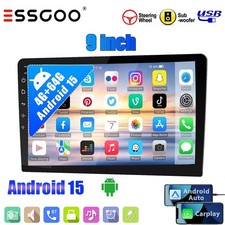 9" Android 15 Chatgpt 4+64G Car Radio Stereo WIFI Apple Carplay 2Din GPS Navi BT