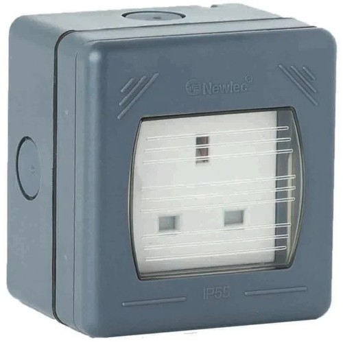 Weatherproof gang socket - 1,