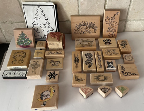 Vintage new rubber stamps - vintage,