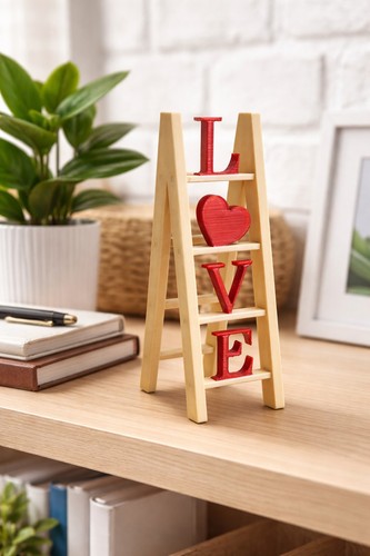 Valentine love ladder table - ladder,
