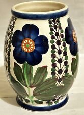 ALUMINIA FAIENCE Royal Copenhagen Pottery Floral Vase  H 18cms  
