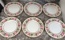 X6 Royal Worcester Royal Garden 1969 27cm / 10.5” Dinner Plates 