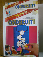 Vintage Milton Bradley Downfall Game Travel Size Dutch Onderuit