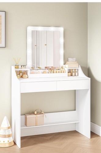 White dressing table - table, with