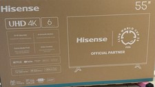 EX DISPLAY Hisense 6-Series 55" 4K Ultra HD TV Mod No 55A6NTUK in Box