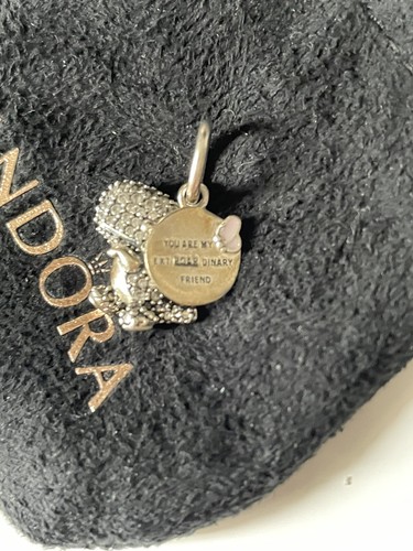 Pandora pave dinosaur dangle - pave,