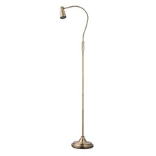 Floor Lamp Modern Antique Brass Adjustable Gooseneck Reading with LED Bulb