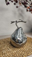 Chrome Pear Glass Pear