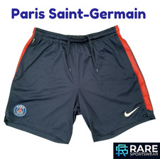PSG  2017-18 TRAINING FOOTBALL SHORTS LARGE ADULT (V GOOD) 2 POCKETS