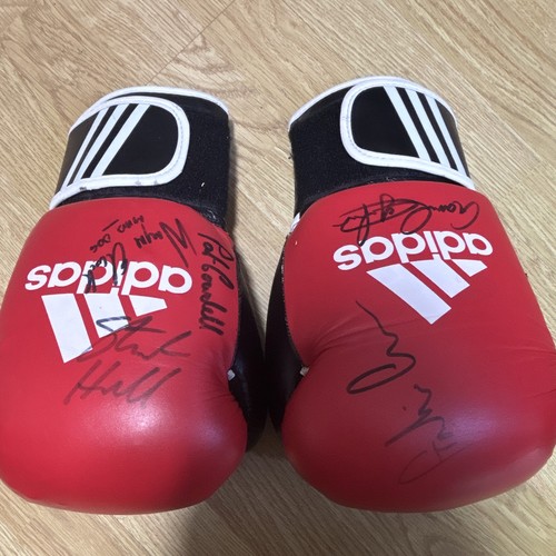Adidas boxing gloves pair - boxing,