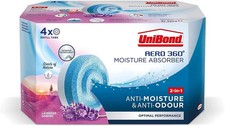 UniBond AERO 360° Moisture Absorber Lavender Garden Refill Tab Dehumidifier,4 Pk