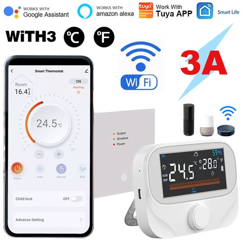 Tuya wifi smart thermostat - tuya, rf