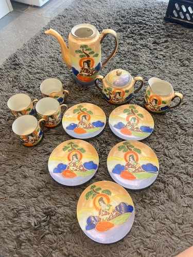 Antique japanese geisha tea - japanese,
