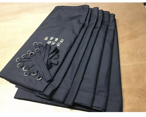 Camper van curtains black - van,