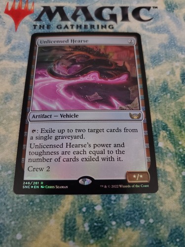Mtg unlicensed hearse foil - hearse.,