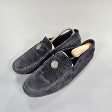 Tods Mens Suede Loafers Navy