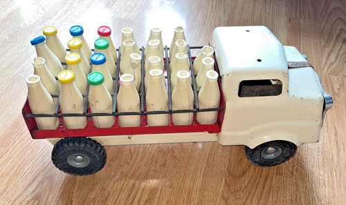 Vintage tri ang milk truck - vintage,