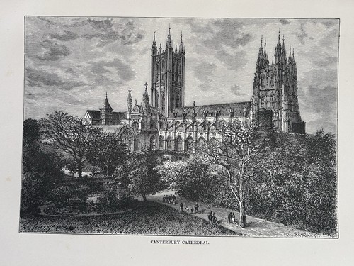 1879 view canterbury - 1879, of