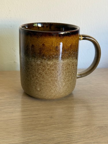 Earthy brown reactive glaze - brown,