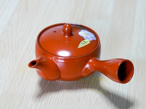 Japanese kyusu teapot red - teapot,