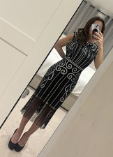 Unique Vintage Black Fringe