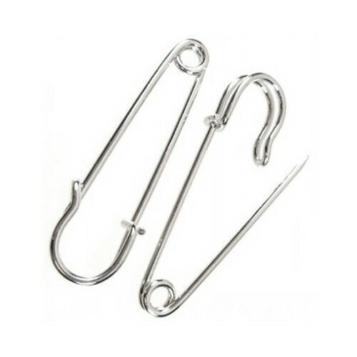 Iron kilt pins - kilt, silver