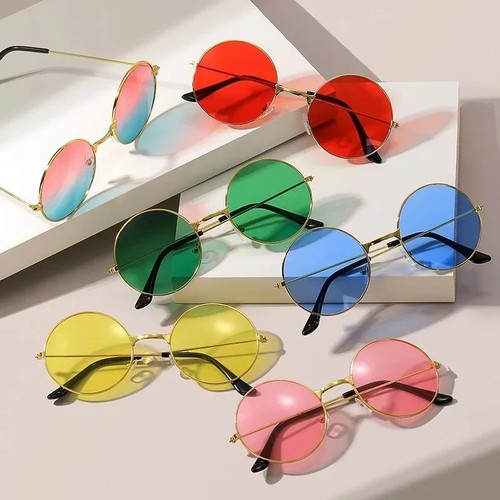 Disco party round sunglasses - disco,