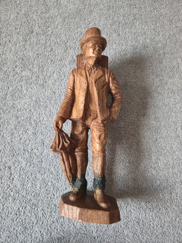 Hand carved wood statue the - statue,