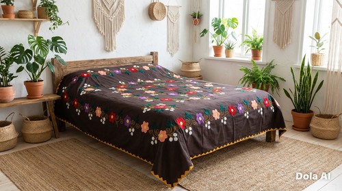 Handmade floral appliqué - handmade,