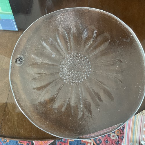 Dartington daisy glass dish - glass,