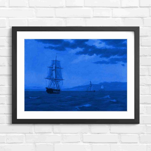 Vintage sailing ship sunset - vintage,