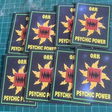 Games Workshop Warhammer 40K Edition Power Cards ORK X8 90s Vint