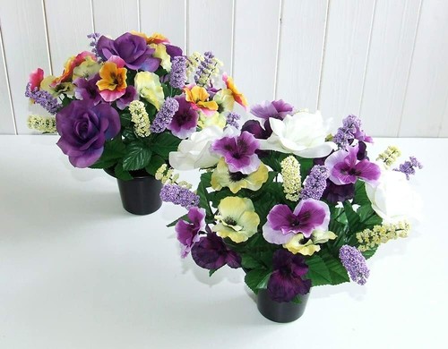 Artificial pansy rose - artificial, &