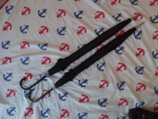 Job lot bundle 2x black auto open thin handled ladies umbrellas