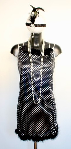 Ladies black silver sequin - black,