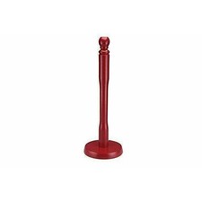 Wooden Kitchen Paper Towel Tissue Roll Holder Stand Red 35cm