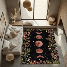 Moon Design Rug, Fan Rug, For