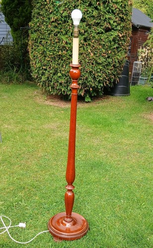 Antique wooden standard lamp - antique,