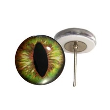 Pair Green Brown Cat Dragon