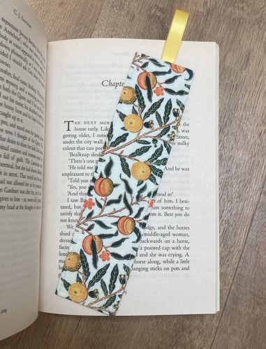 Handmade fabric bookmark - fabric,