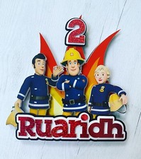 Fireman sam cake topper - fireman,