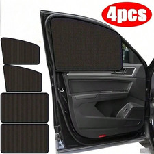 4X MAGNETIC CAR CURTAINS CAR SUN SHADE UV PROTECTION CAR WINDOW SUNSHADE COVER  