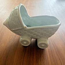 Vintage Art Pottery Small Blue