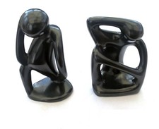 Pair of Soapstone Figures "